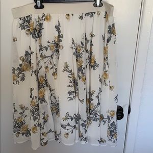 Torrid Floral Midi Skirt